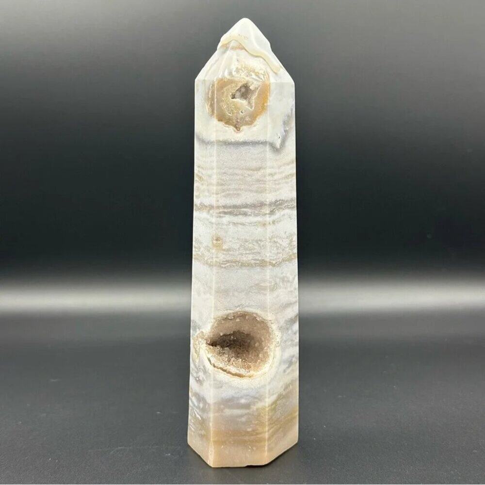 Druzy Calcite Crystal Tower